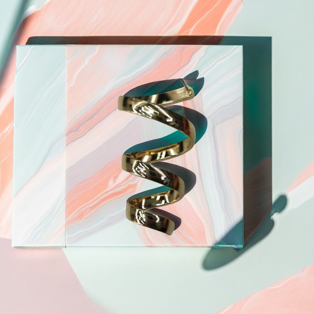Серьги-гвоздики спиральные оптом из Китая — фотография поставщика