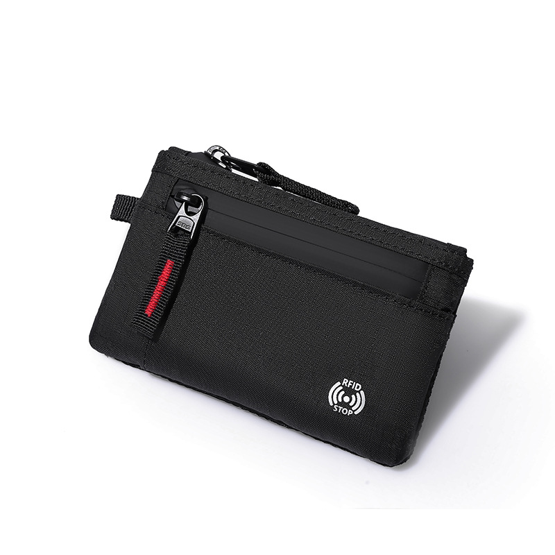 Кошелёк-портмоне с RFID-защитой и карабином оптом из Китая — фотография поставщика