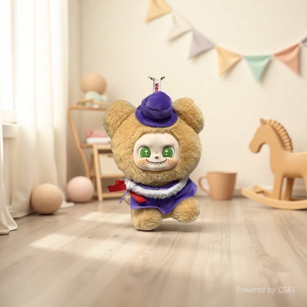 Игрушка мягкая мишка в шапочке оптом из Китая — фотография поставщика