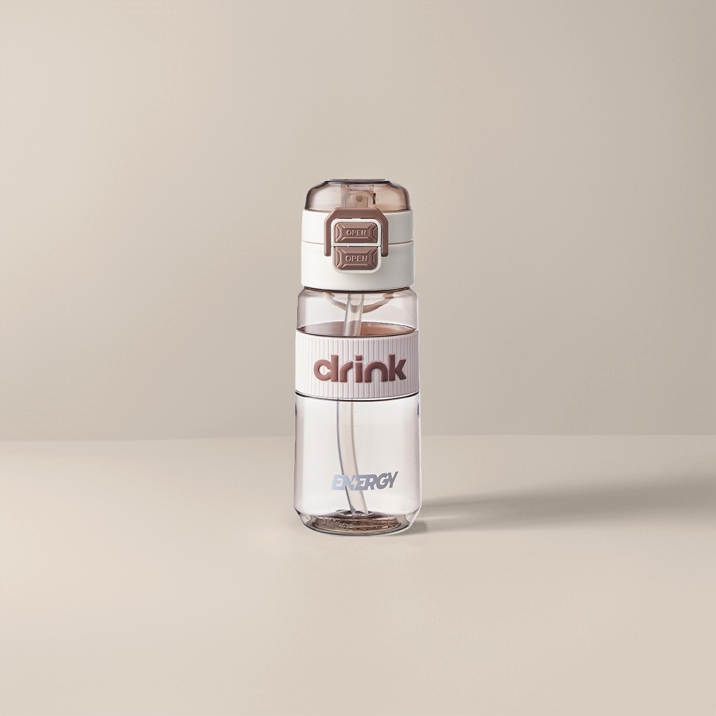 Бутылка для воды с крышкой-кнопкой ENERGY оптом из Китая — фотография поставщика