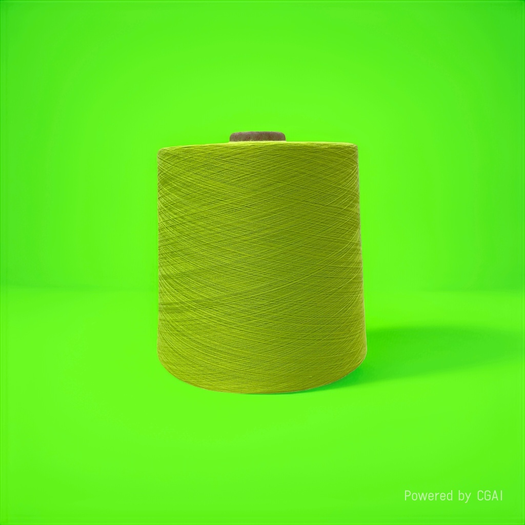 Пряжа хлопковая салатовая 100 г оптом из Китая — фотография поставщика