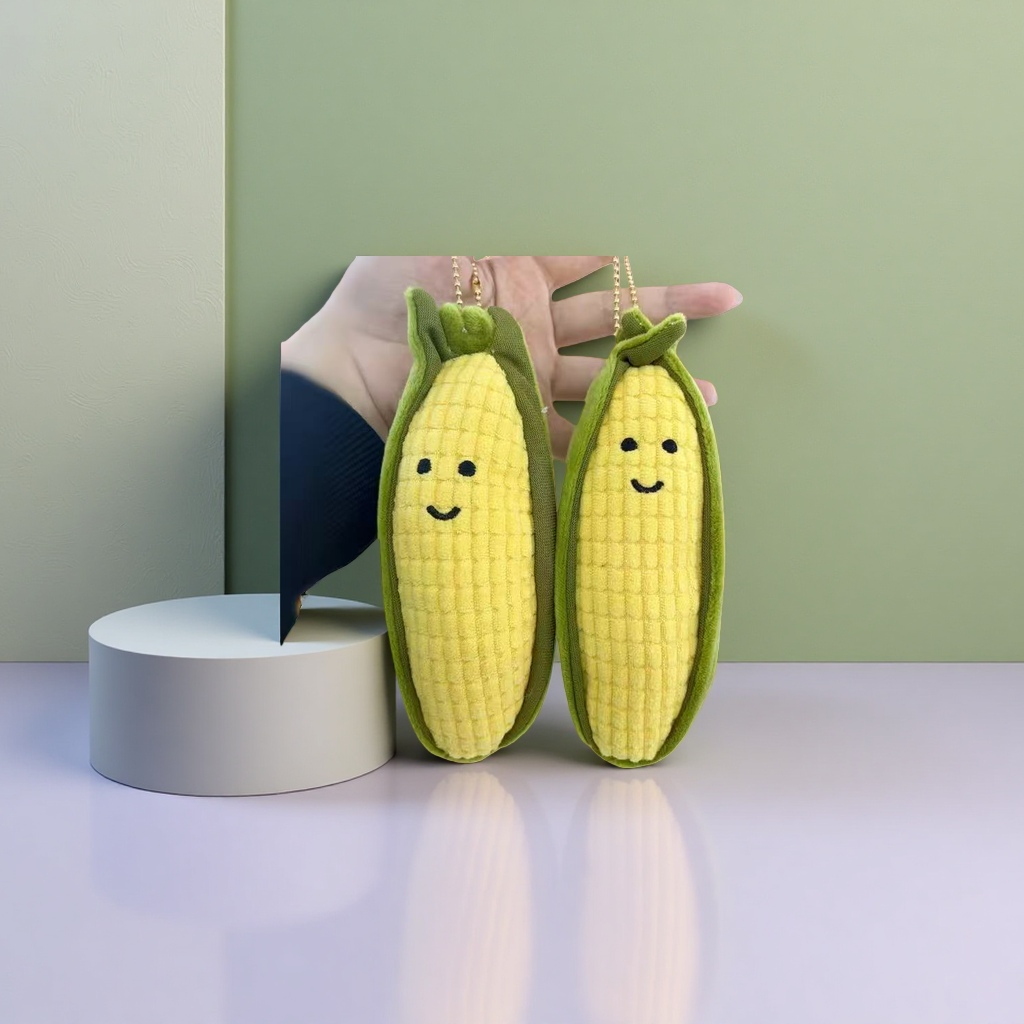 Мягкая игрушка-подушка «Кукуруза» жёлтая оптом из Китая — фотография поставщика