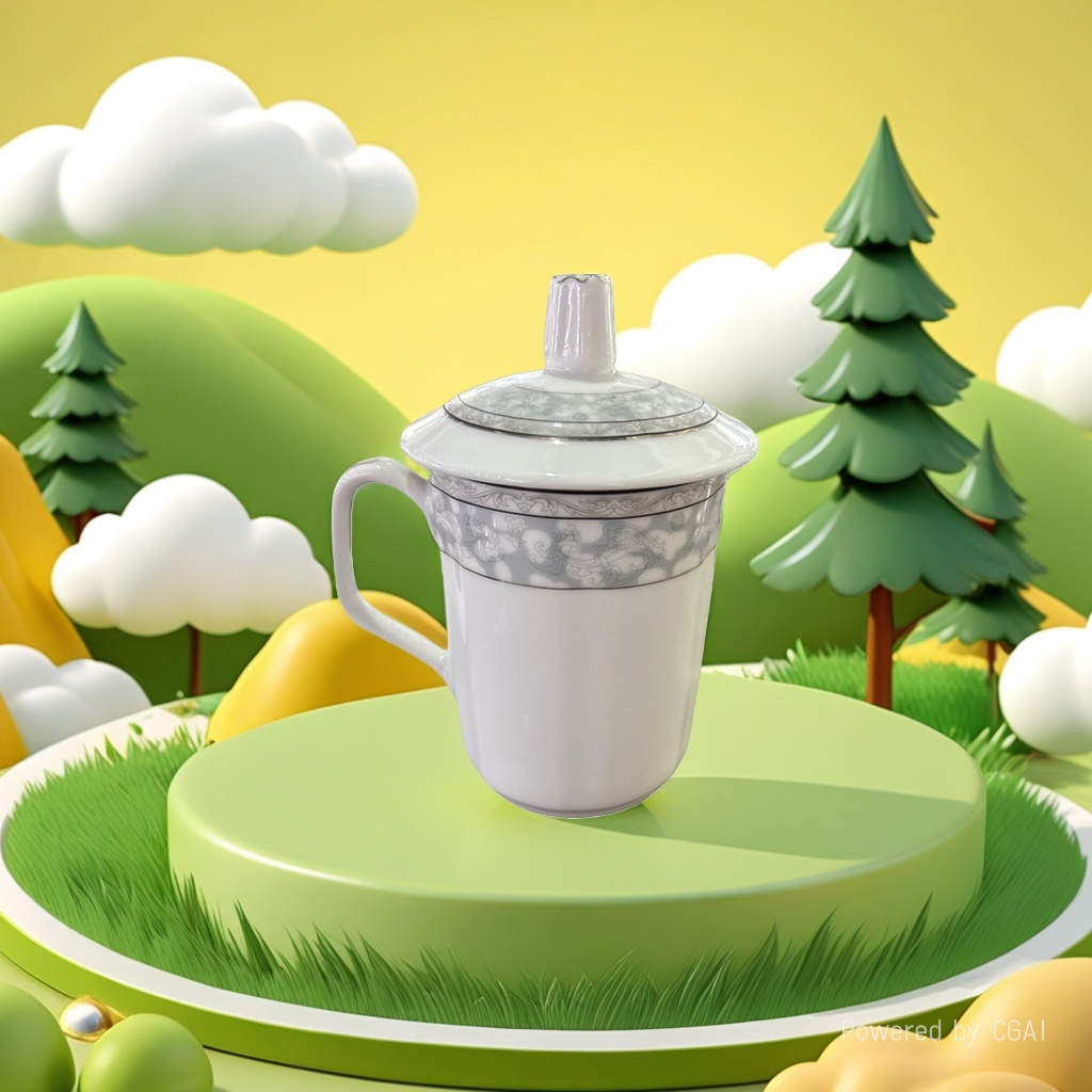 Кружка керамическая с крышкой оптом из Китая — фотография поставщика