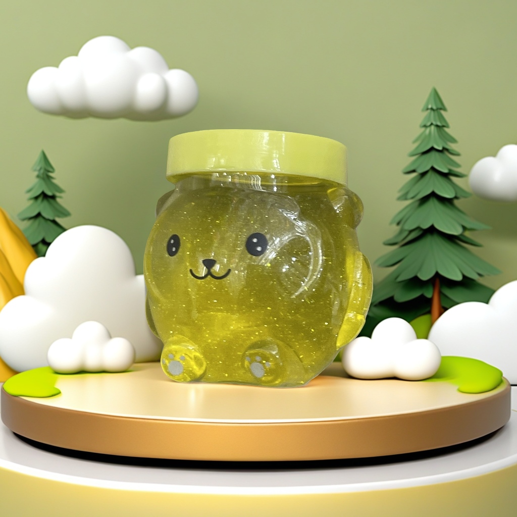 Фигурка мишка прозрачная жёлтая оптом из Китая — фотография поставщика