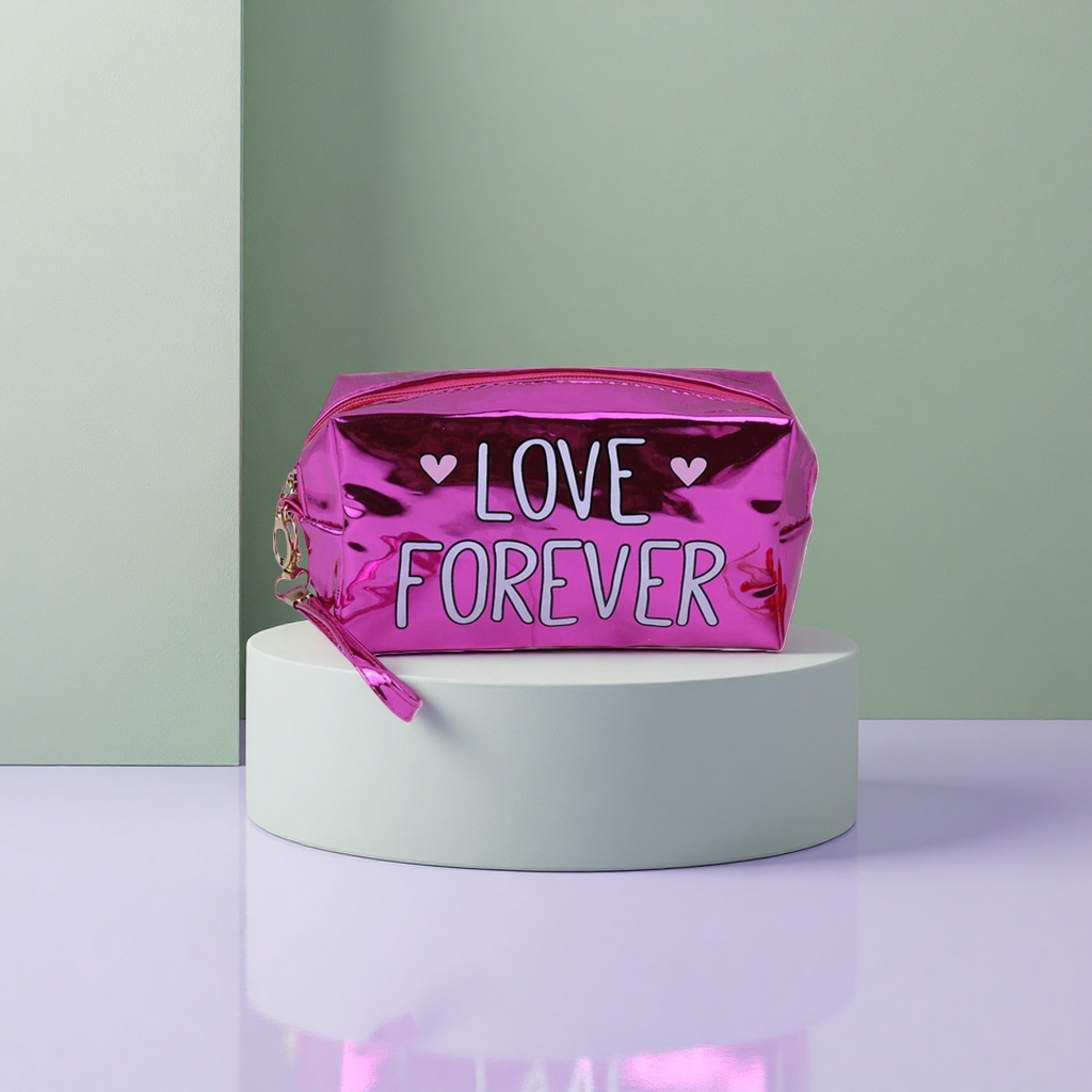 Косметичка с надписью LOVE FOREVER оптом из Китая — фотография поставщика