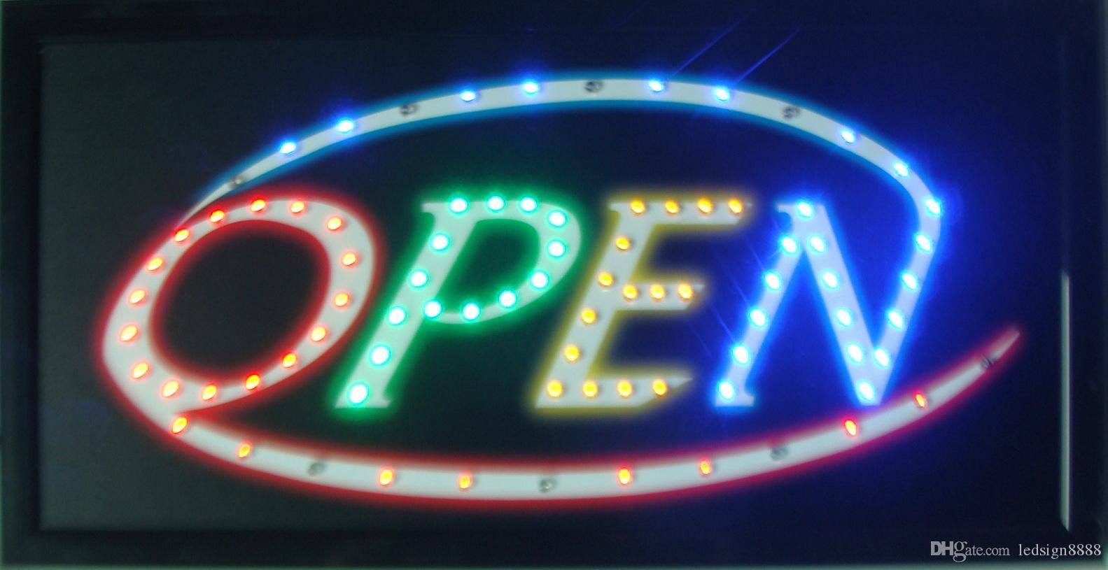Вывеска светодиодная OPEN/CLOSE оптом из Китая — фотография поставщика