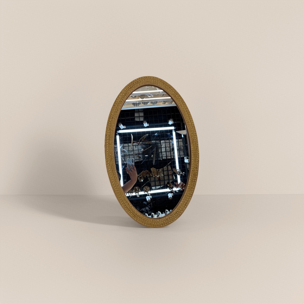 Зеркало плетёное овальное оптом из Китая — фотография поставщика