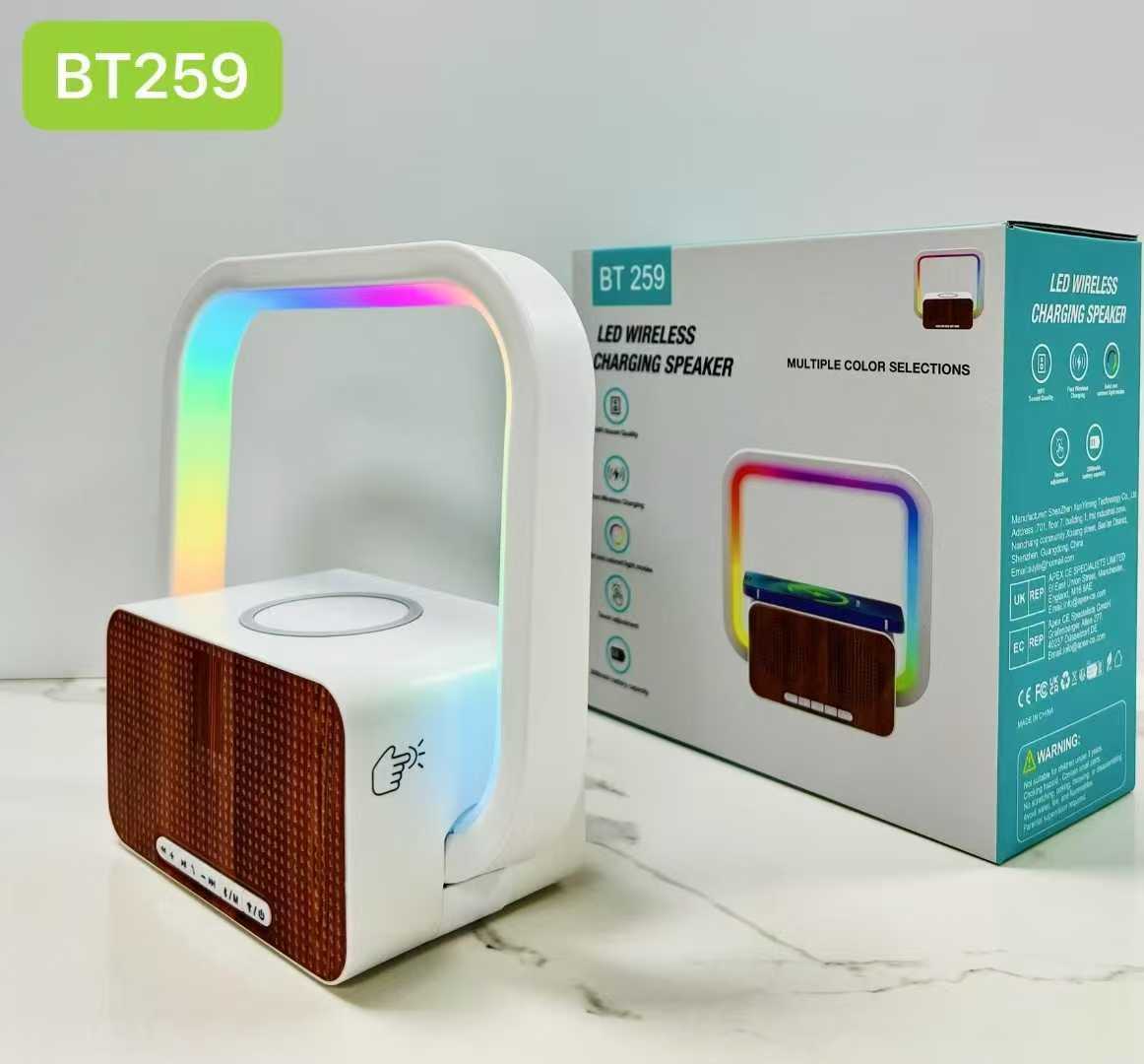 Колонка Bluetooth BT259 с подсветкой и беспроводной зарядкой оптом из Китая — фотография поставщика