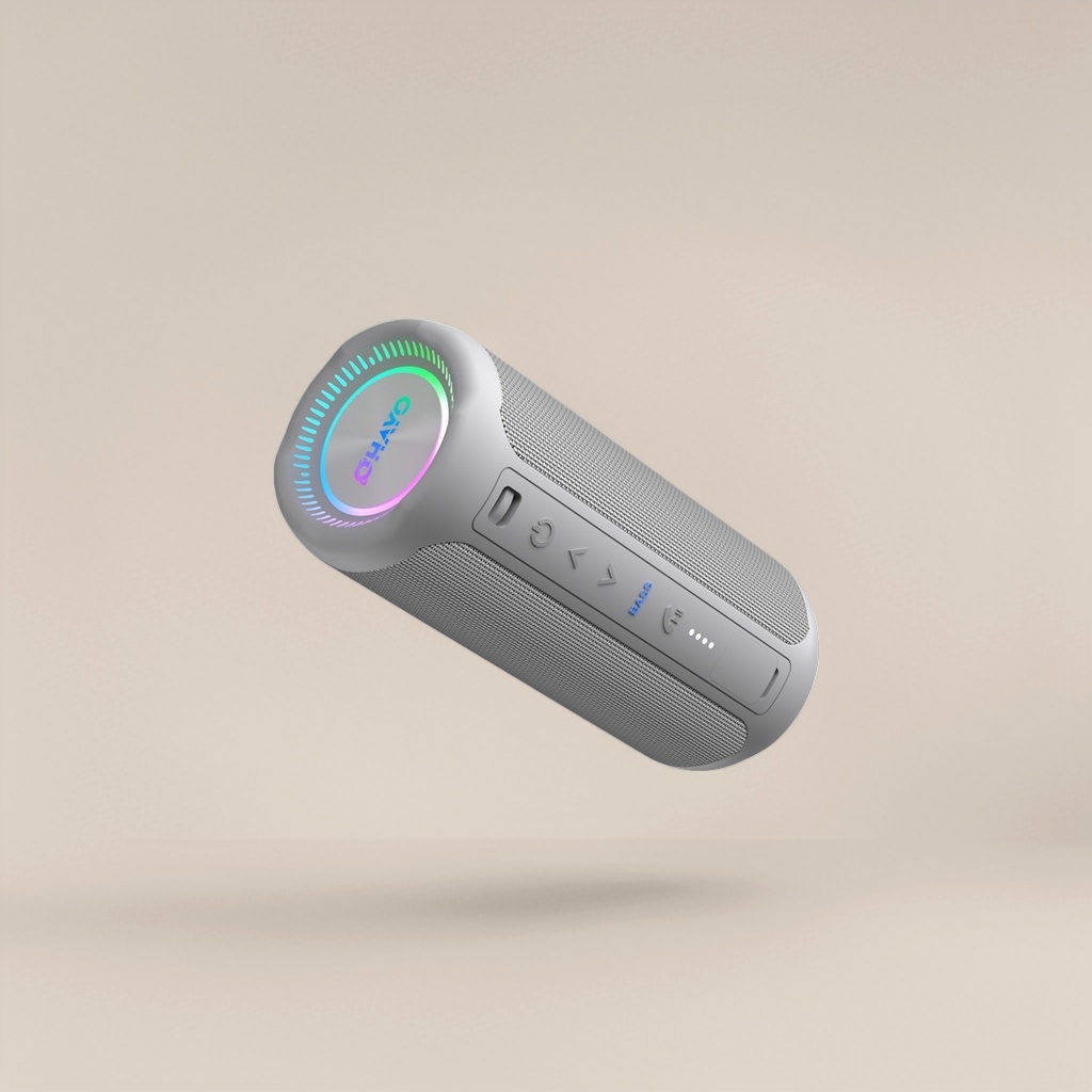 Колонка Bluetooth портативная серая оптом из Китая — фотография поставщика