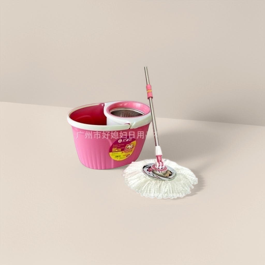 Комплект для уборки с розовым ведром-отжимом оптом из Китая — фотография поставщика