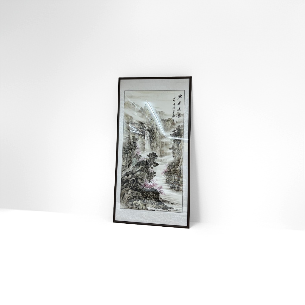 Картина настенная «Пейзаж тушью» для кабинета оптом из Китая — фотография поставщика