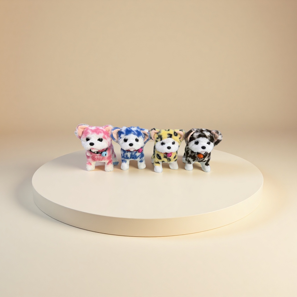 Игрушка мягкая щенок разноцветный оптом из Китая — фотография поставщика