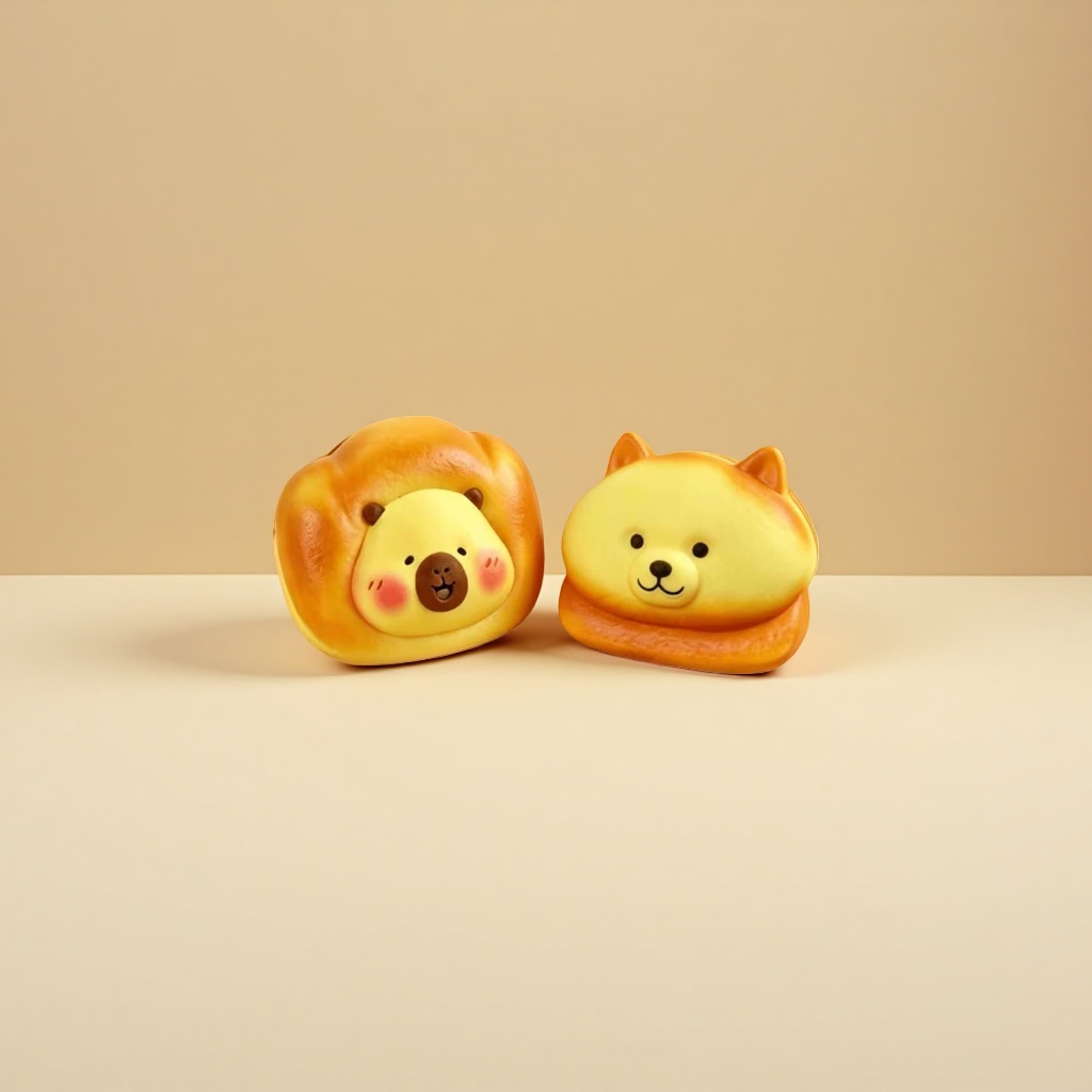 Плюшевая игрушка-булочка жёлтая оптом из Китая — фотография поставщика