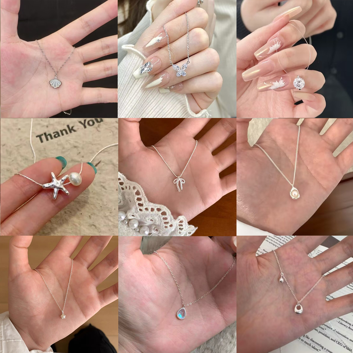 Колье серебряное с подвеской-бантиком оптом из Китая — фотография поставщика
