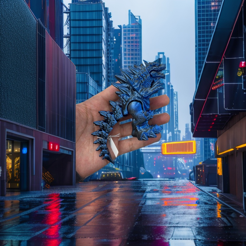 Фигурка дракона синяя коллекционная оптом из Китая — фотография поставщика