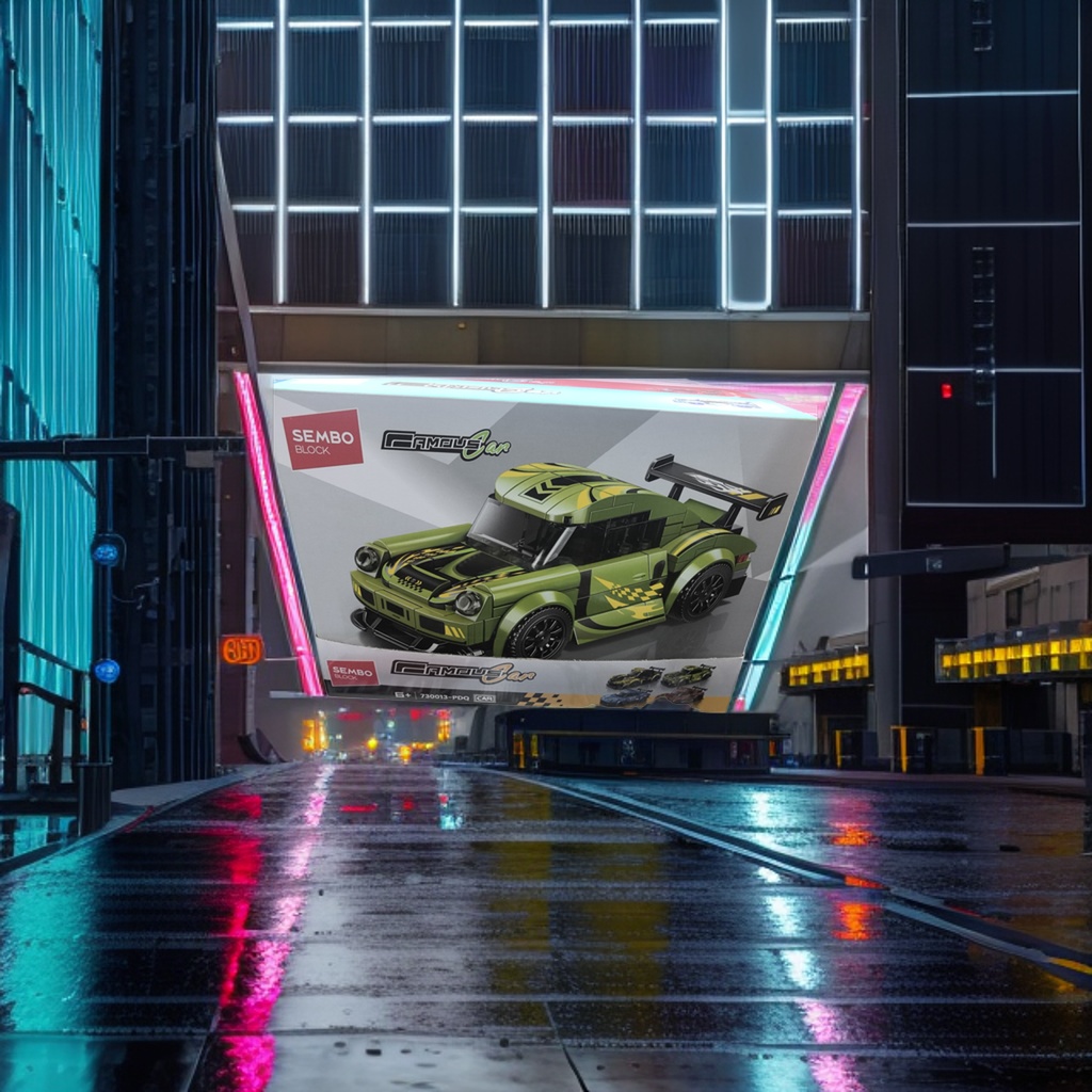 Конструктор гоночный автомобиль зелёный оптом из Китая — фотография поставщика