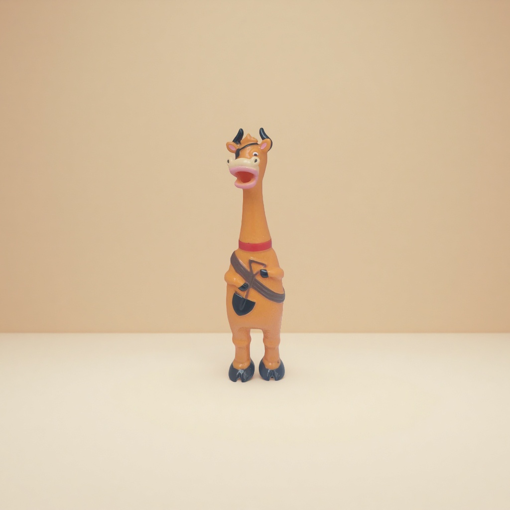 Игрушка мягкая «Коровка» оранжевая оптом из Китая — фотография поставщика