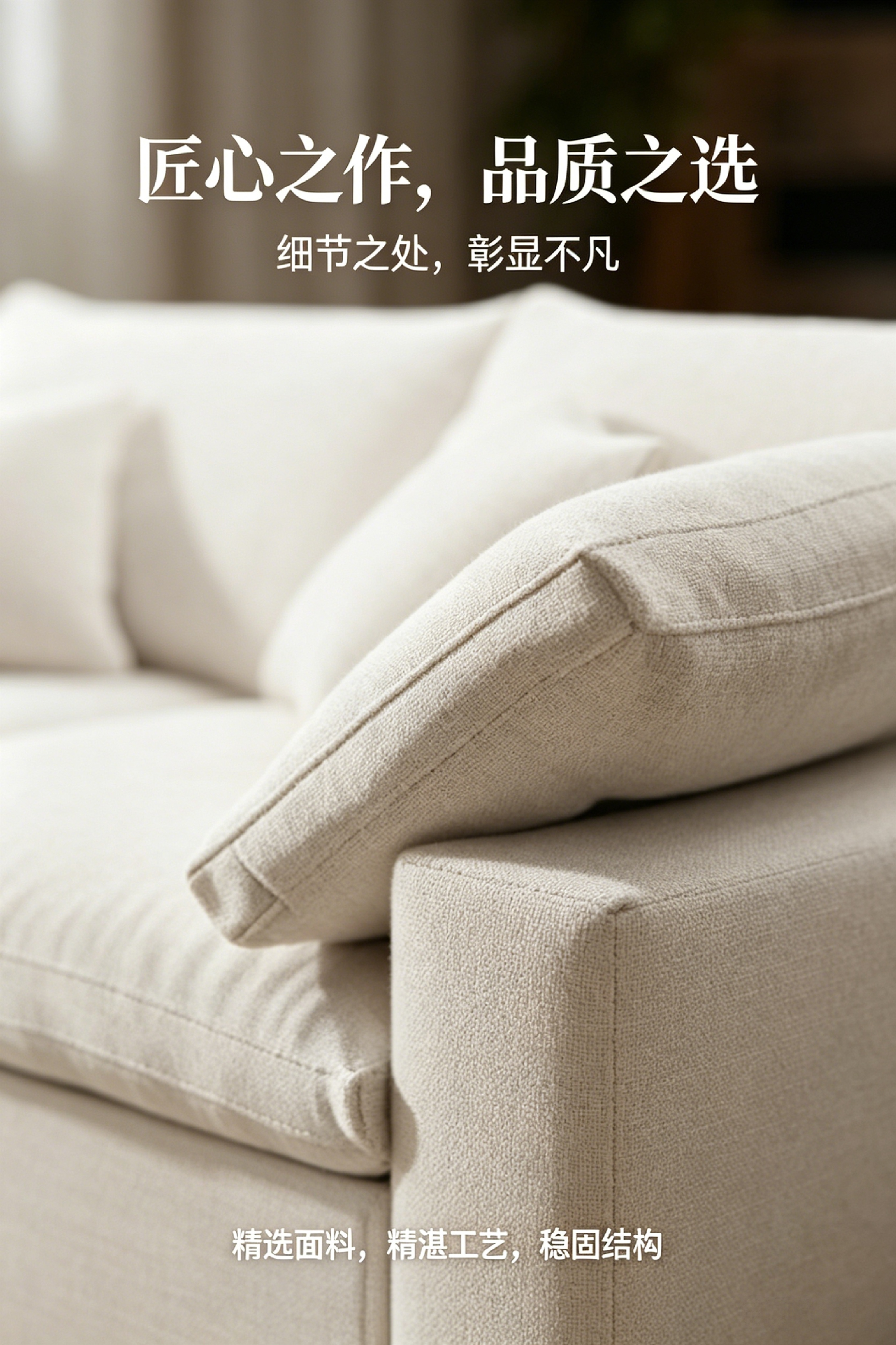 Диван компрессионный молочный тканевый оптом из Китая — фотография поставщика