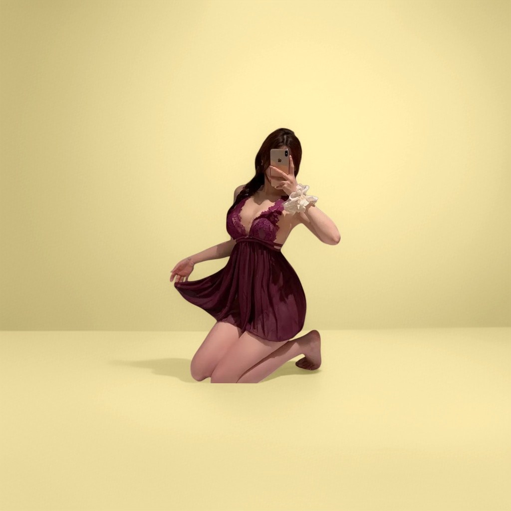 Сорочка ночная бордовая хлопковая на бретелях оптом из Китая — фотография поставщика