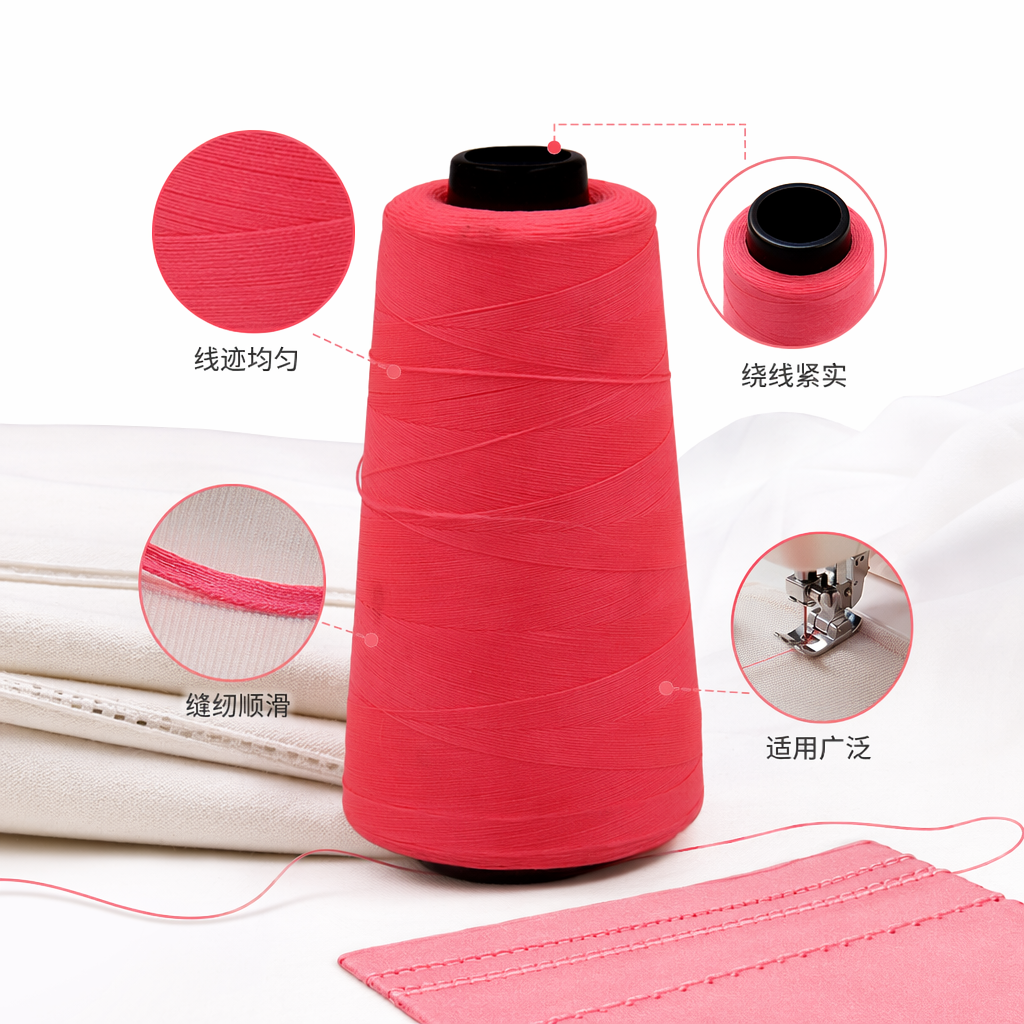 Нитки прочные полиэфирные 100 м шпулька оптом из Китая — фотография поставщика