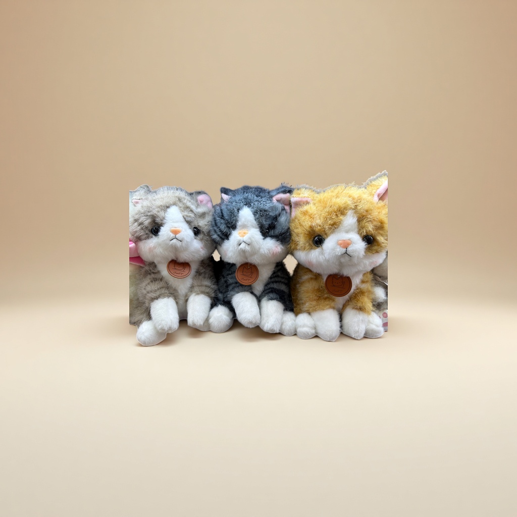 Мягкие игрушки кошки, 3 модели оптом из Китая — фотография поставщика