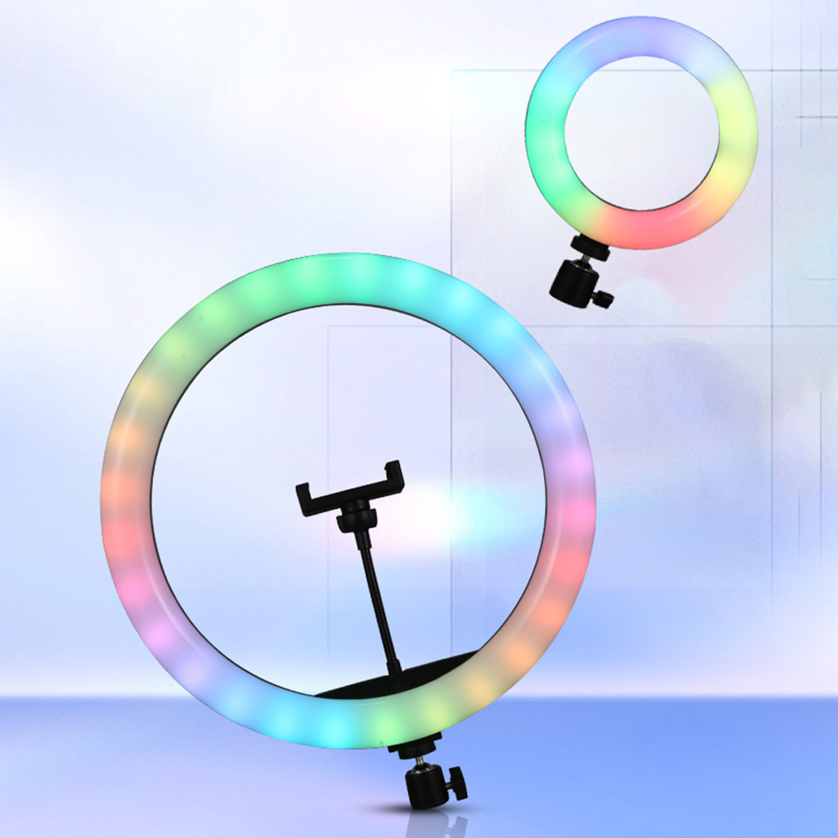 Лампа кольцевая RGB со стойкой оптом из Китая — фотография поставщика