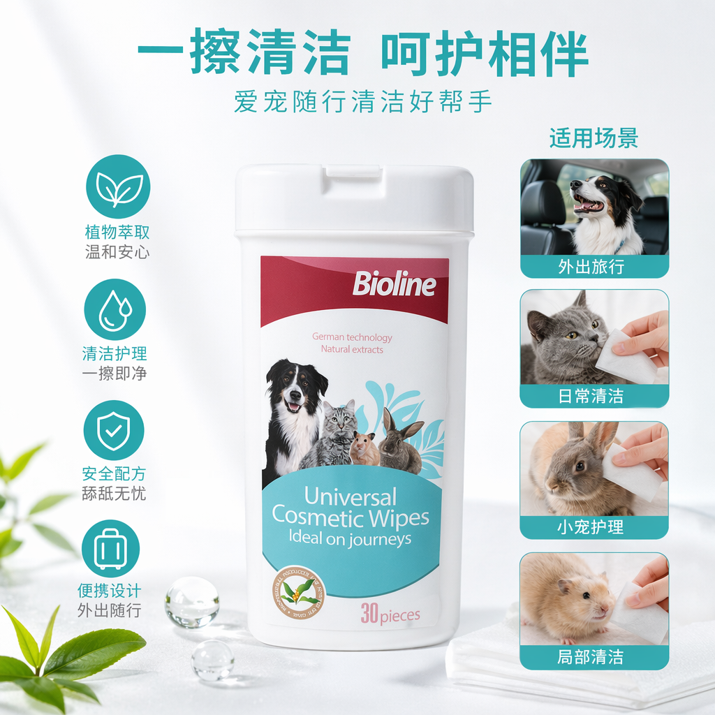 Салфетки влажные для животных Bioline оптом из Китая — фотография поставщика