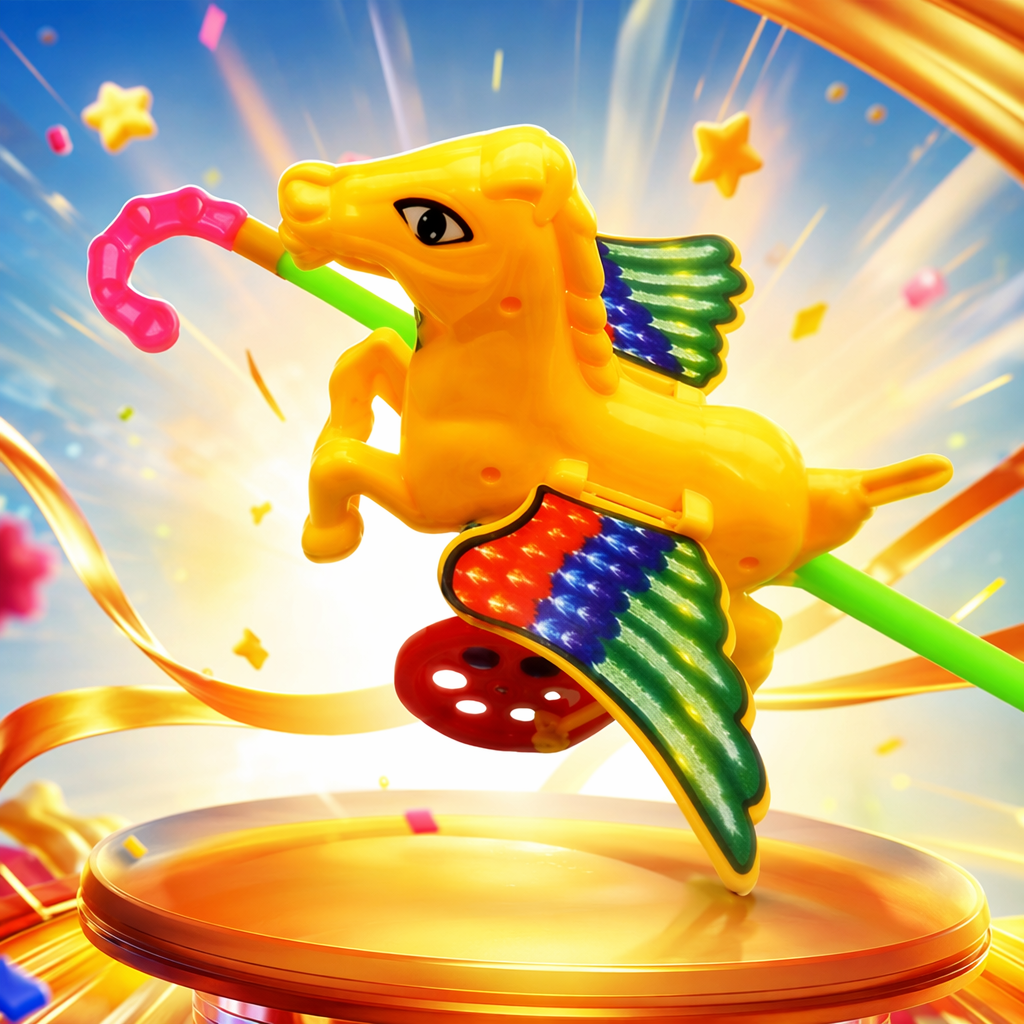 Игрушка мягкая жёлтый пегас оптом из Китая — фотография 3