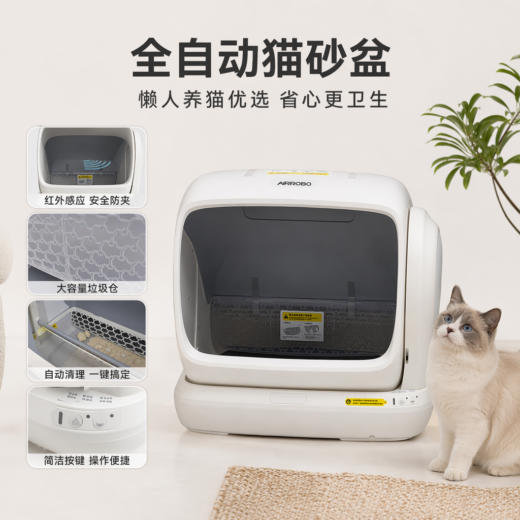 Туалет для кошек с автоматической очисткой оптом из Китая — фотография поставщика