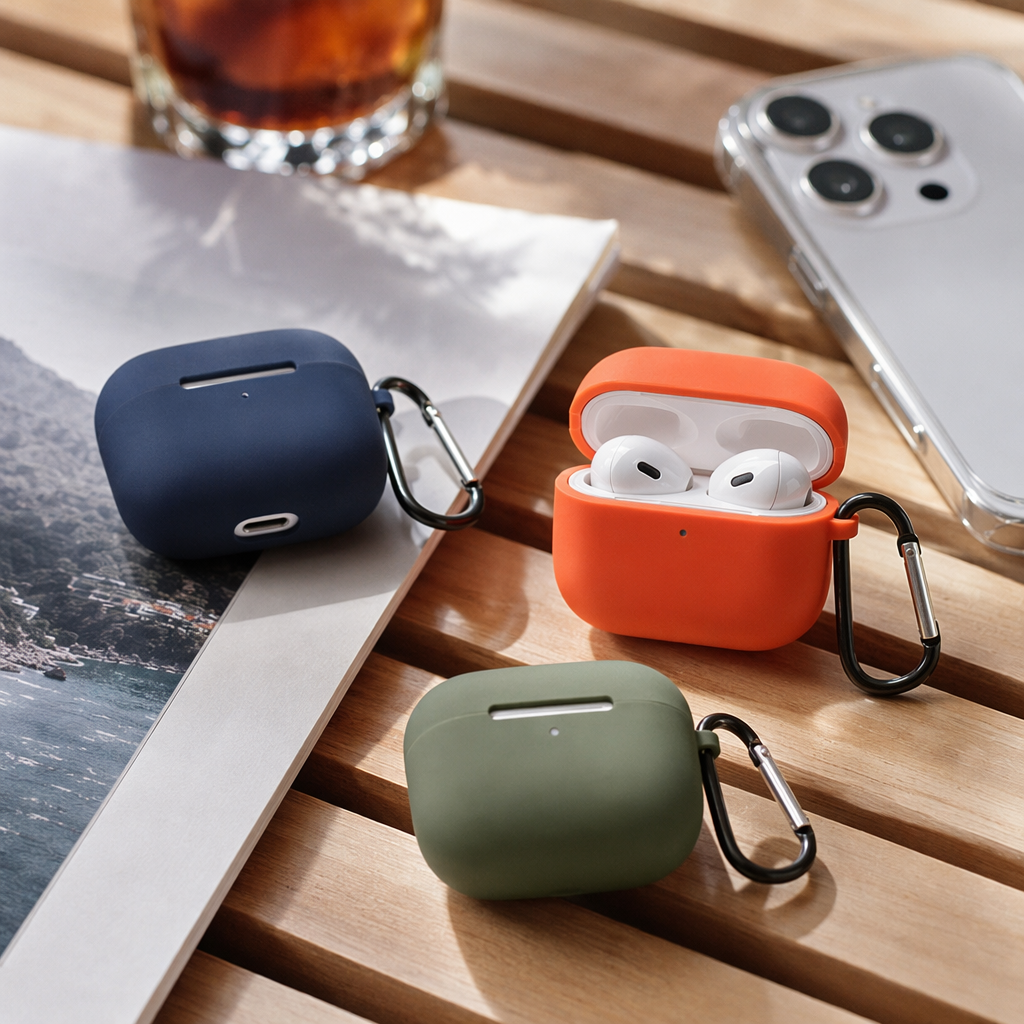 Чехол для наушников AirPods Pro3 с застёжкой оптом из Китая — фотография 2