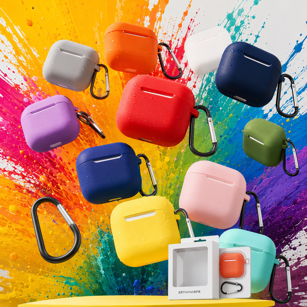 Чехол для наушников AirPods Pro3 с застёжкой оптом из Китая — фотография 3