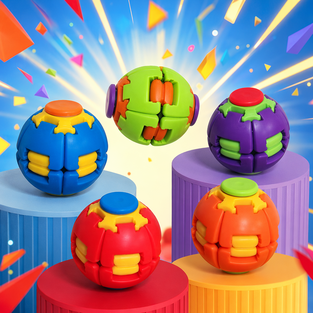 Игрушка шарообразная разноцветная сборная оптом из Китая — фотография 3