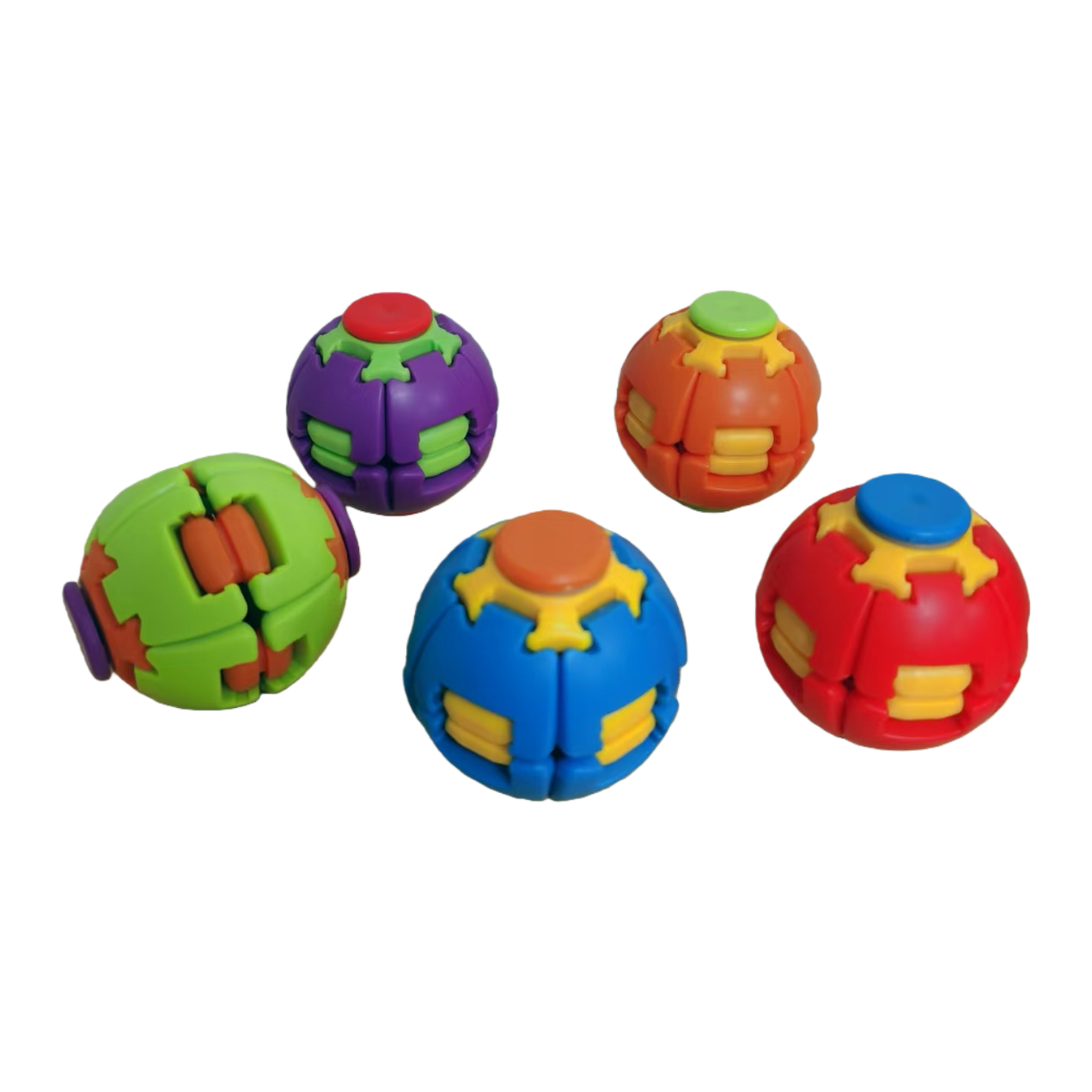Игрушка шарообразная разноцветная сборная оптом из Китая — фотография 5
