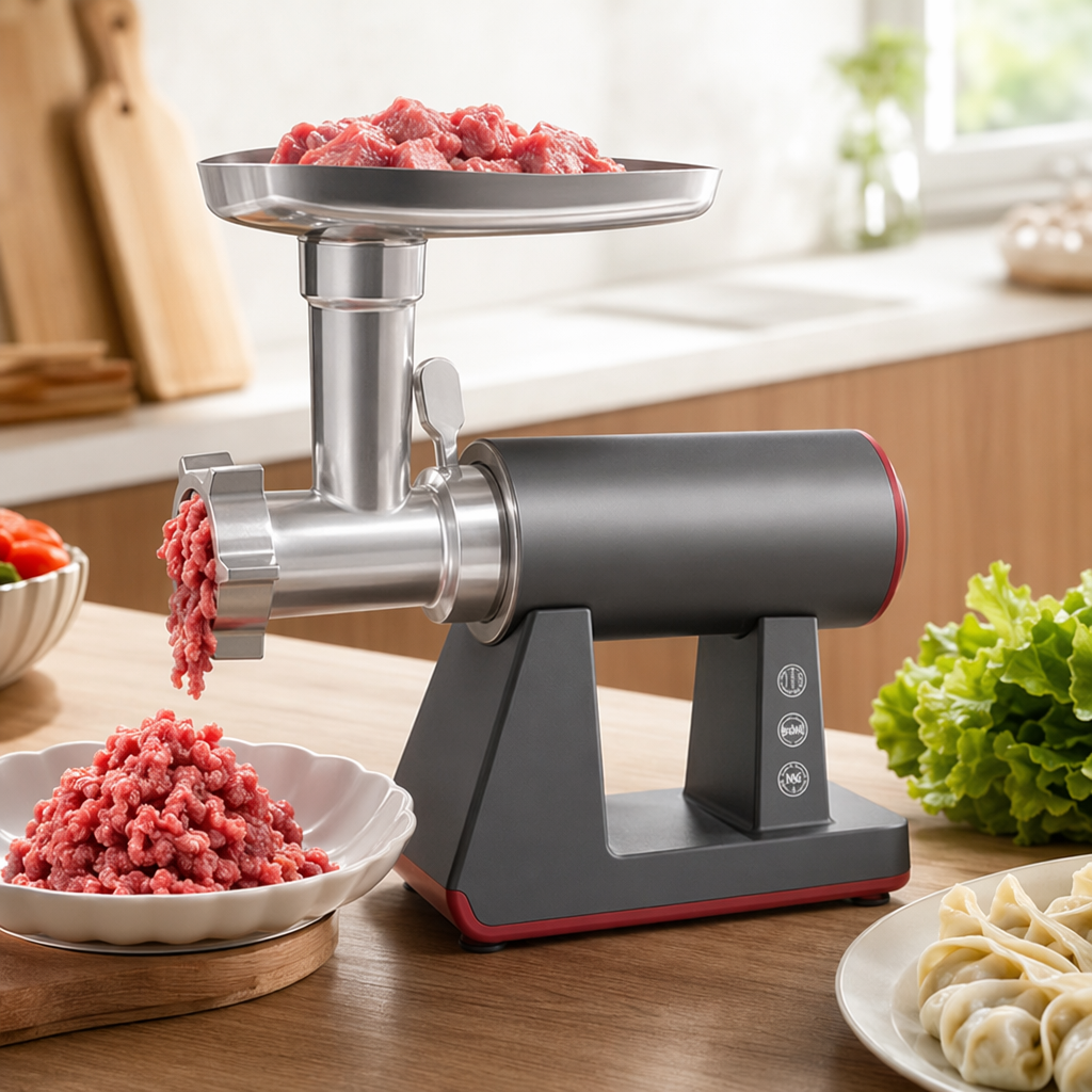 Мясорубка электрическая 300 Вт серая оптом из Китая — фотография 2