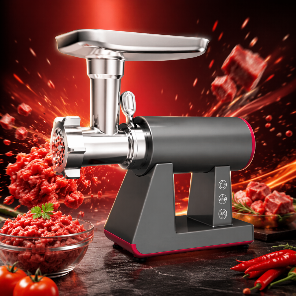 Мясорубка электрическая 300 Вт серая оптом из Китая — фотография 3