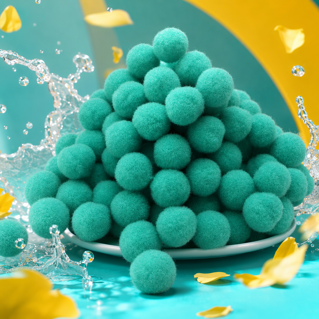 Подвеска из помпонов плюшевая розовая оптом из Китая — фотография 3