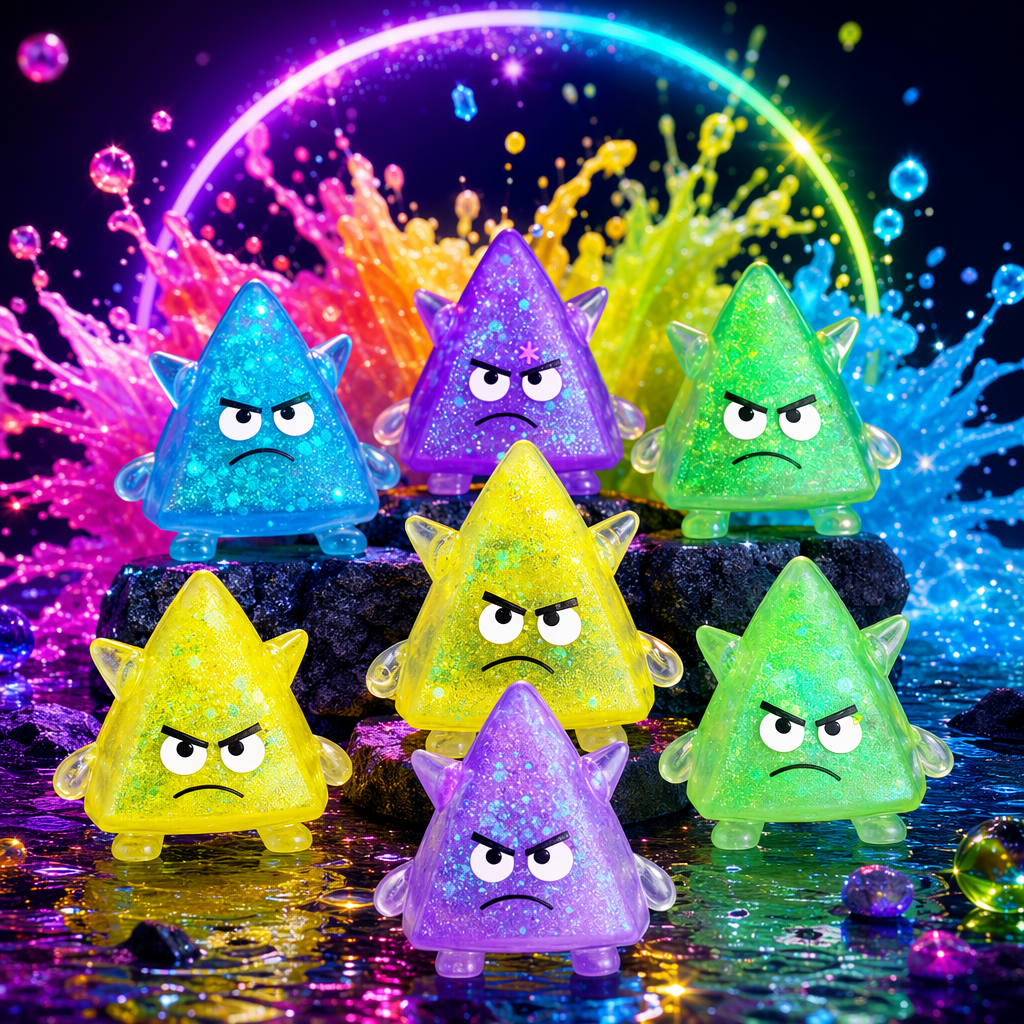 Игрушка-антистресс «Монстрик» светящаяся оптом из Китая — фотография 3