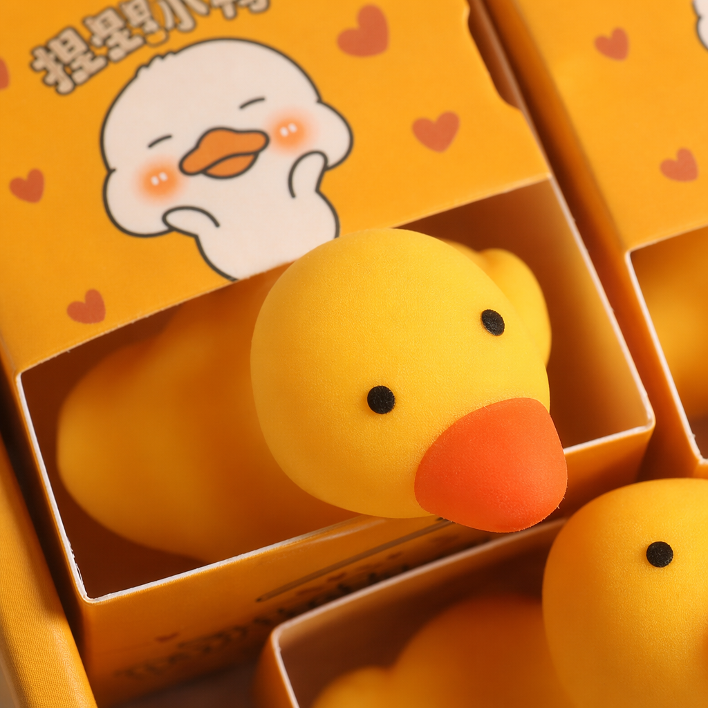 Игрушка для купания уточка жёлтая оптом из Китая — фотография 4