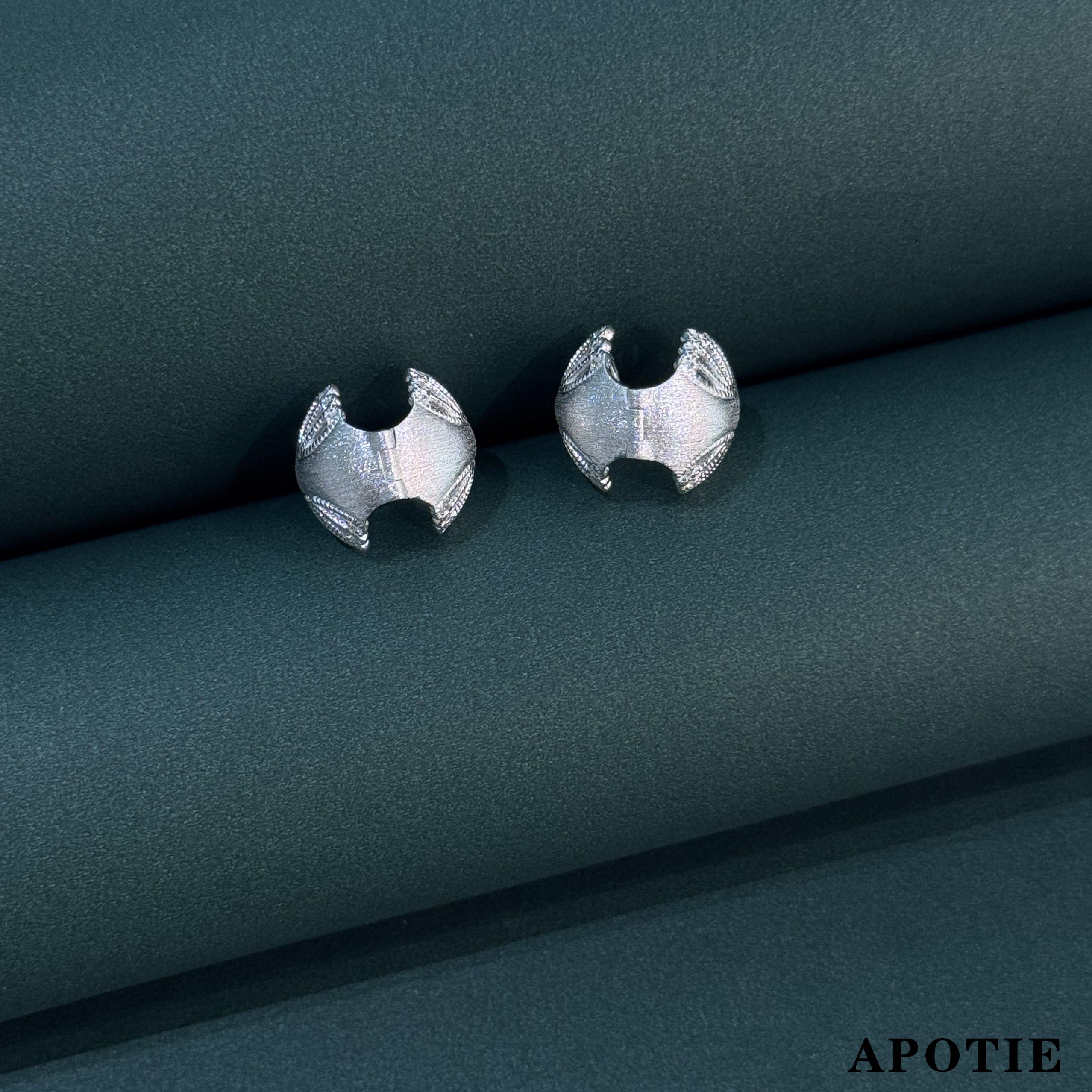 Серьги серебряные ажурные с камнем оптом из Китая — фотография 2
