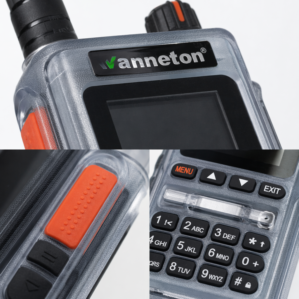 Рация в прозрачном корпусе UV-5F оптом из Китая — фотография 4