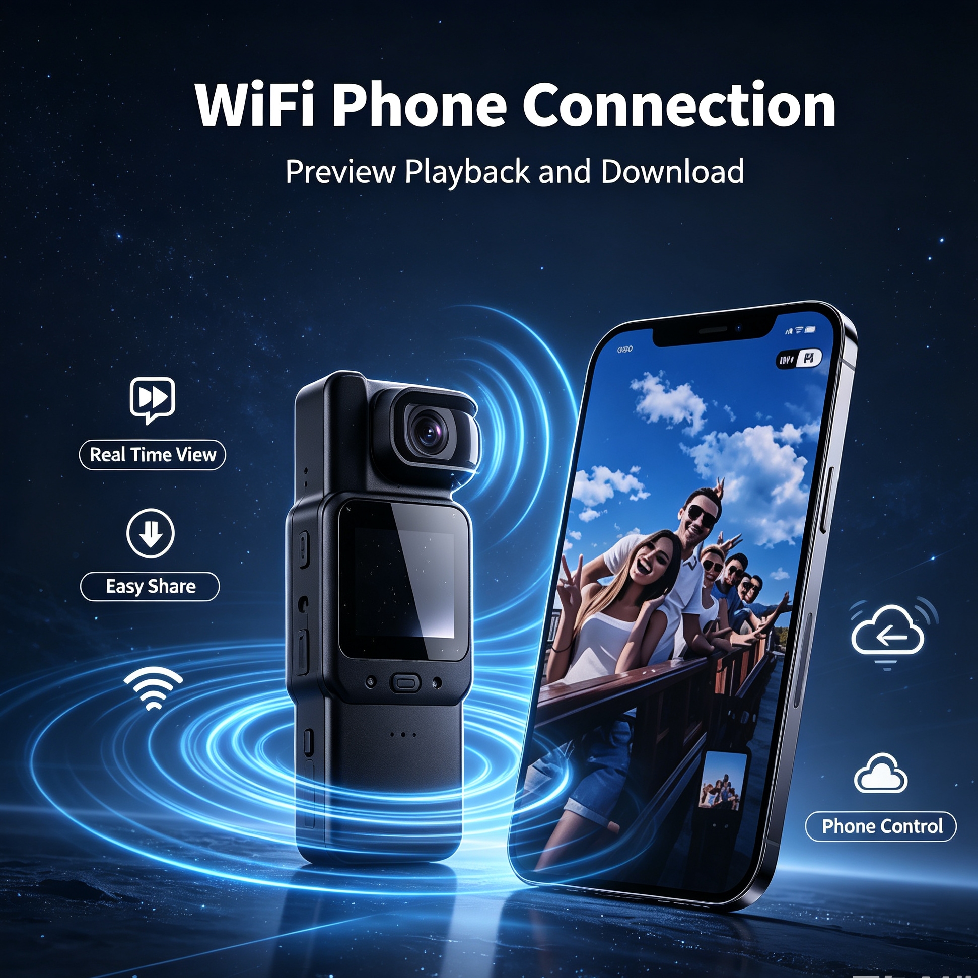 Камера нагрудная с поворотным объективом и Wi-Fi оптом из Китая — фотография 5