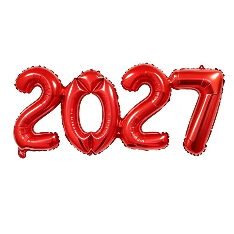 Набор шаров с цифрами 2027 для праздника оптом из Китая — фотография 3
