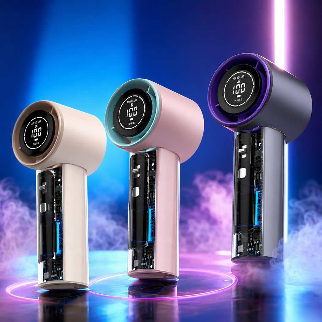 Вентилятор ручной прозрачный USB оптом из Китая — фотография 3