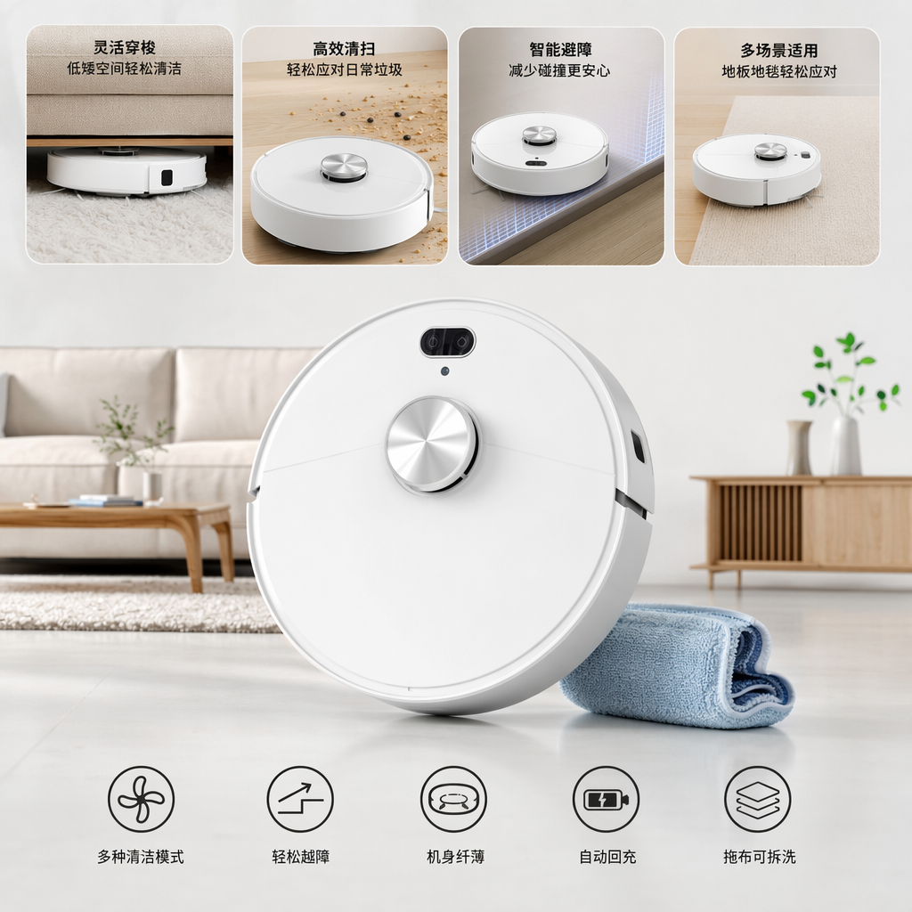 Робот-пылесос с влажной уборкой оптом из Китая — фотография поставщика