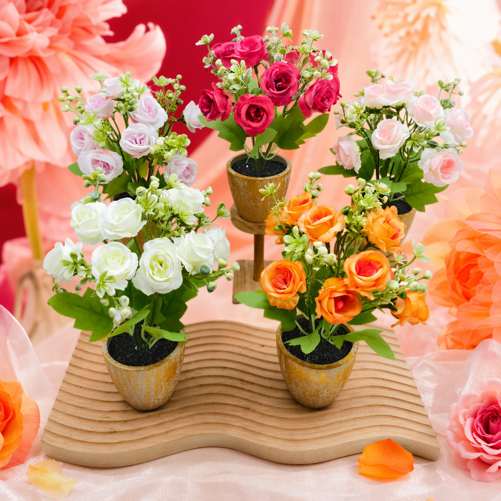 Букет искусственных цветов ручной сборки оптом из Китая — фотография 3
