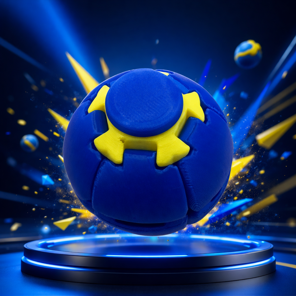 Игрушка шар с крестовыми вставками оптом из Китая — фотография 3