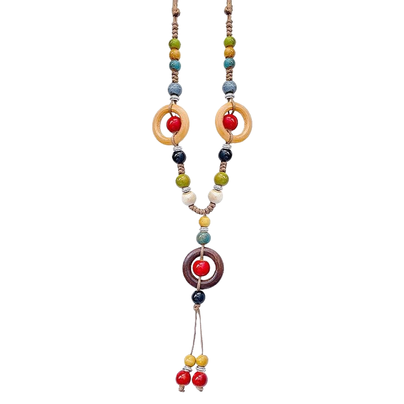 Колье металлическое с кулоном женское оптом из Китая — фотография 5