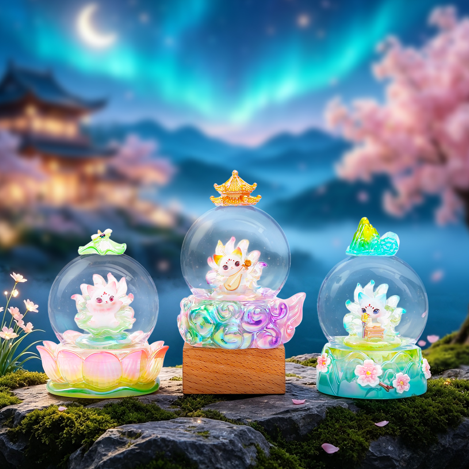 Фигурка из смолы блайнд-бокс кот-русалка оптом из Китая — фотография 3