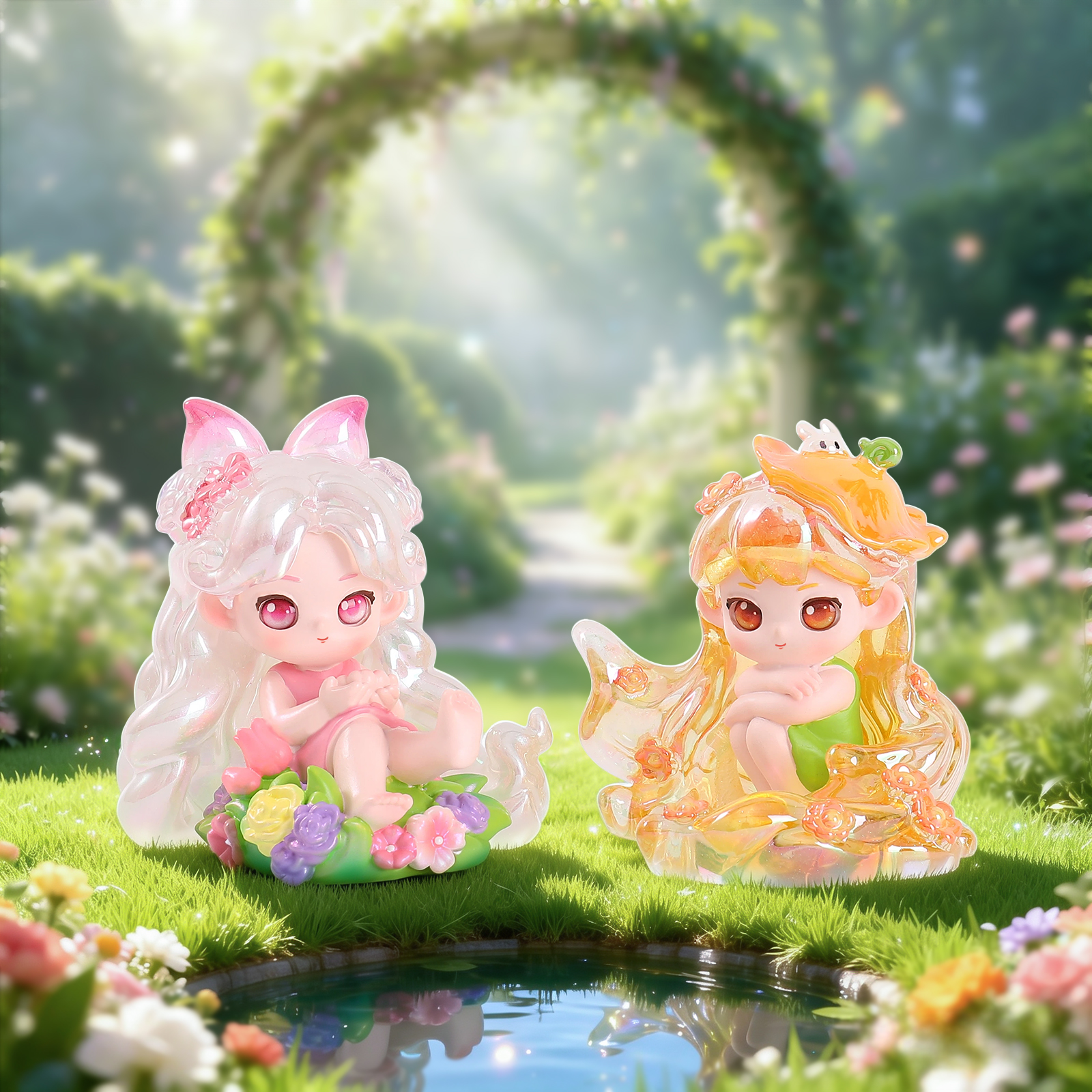 Фигурка из смолы блайнд-бокс с девушкой оптом из Китая — фотография 3
