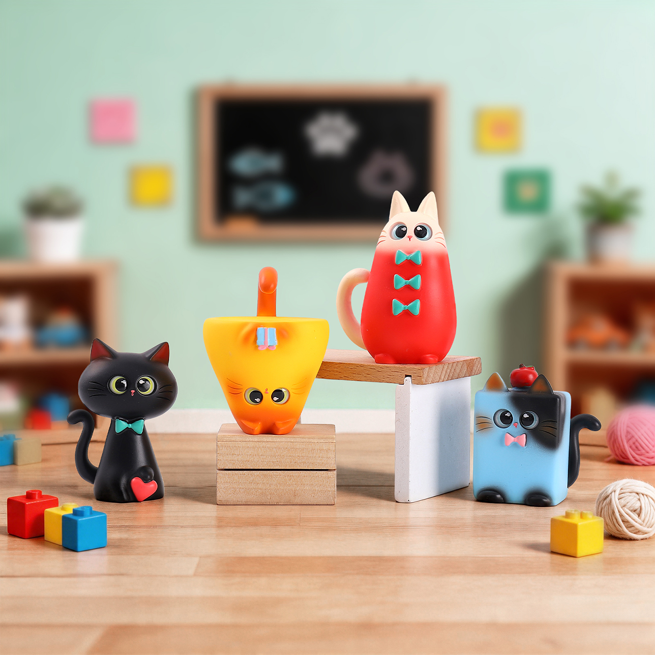 Фигурка кота в коробке-сюрпризе оптом из Китая — фотография 2